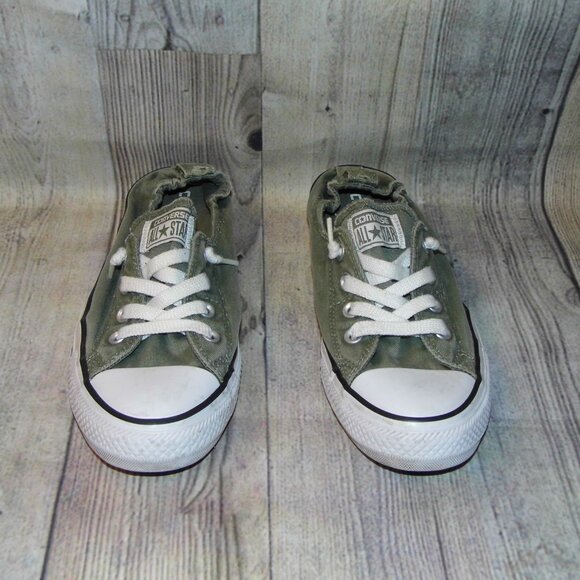 CONVERSE Chuck Taylor All Star Shoreline Olive Green Sneakers Womens Size 9 - Picture 4 of 8